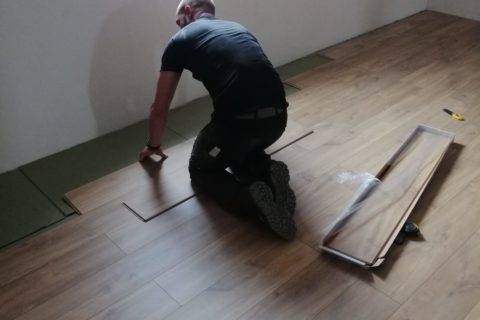 Pose de parquet